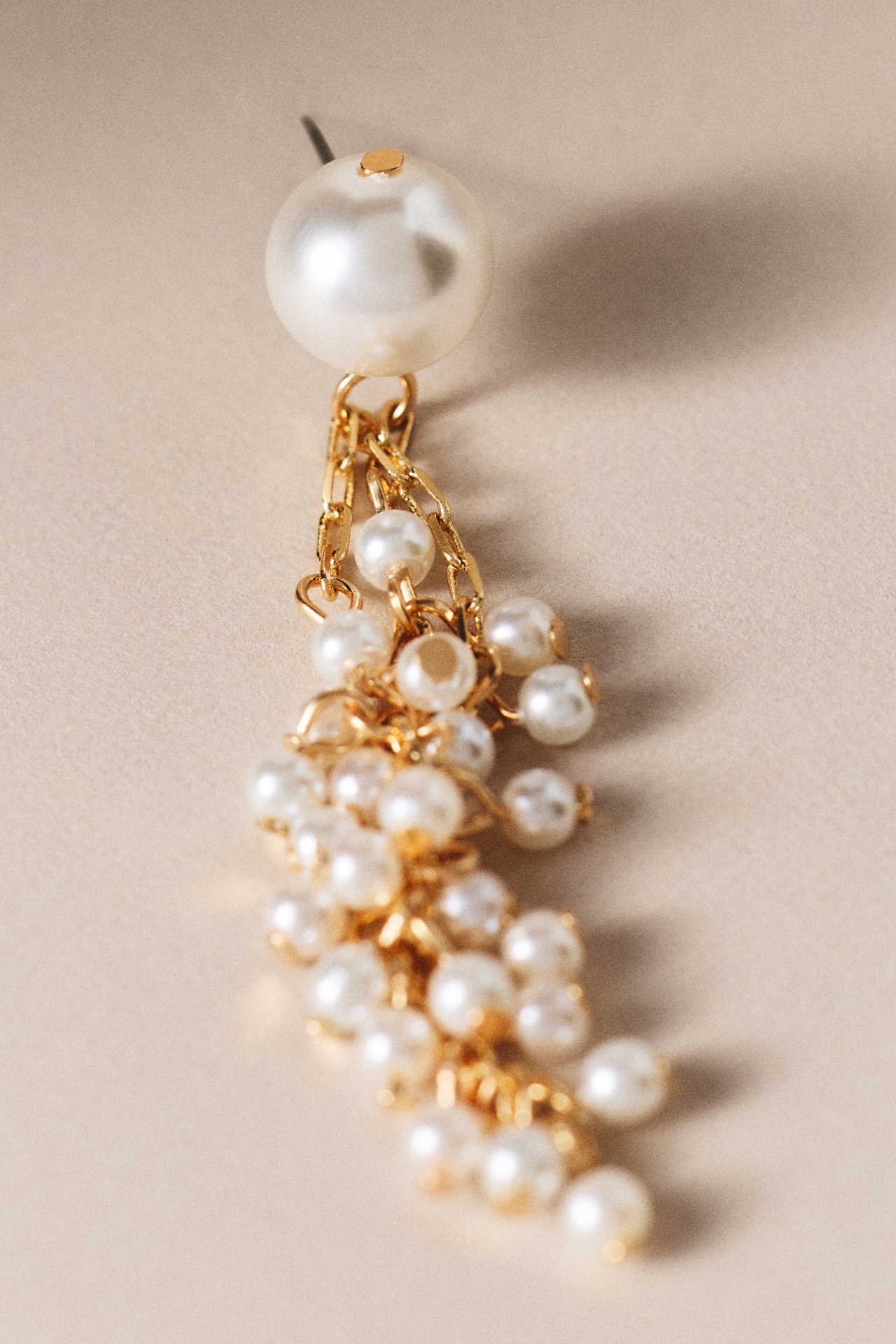 Draping Pearl Drop Earrings