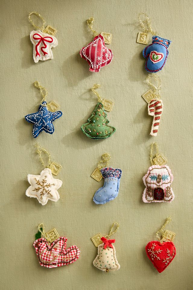 Advent Ornaments, Set of 12 #1