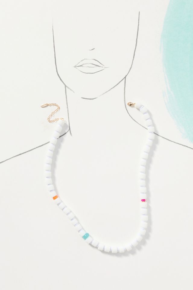 Neutral Beaded Necklace #4