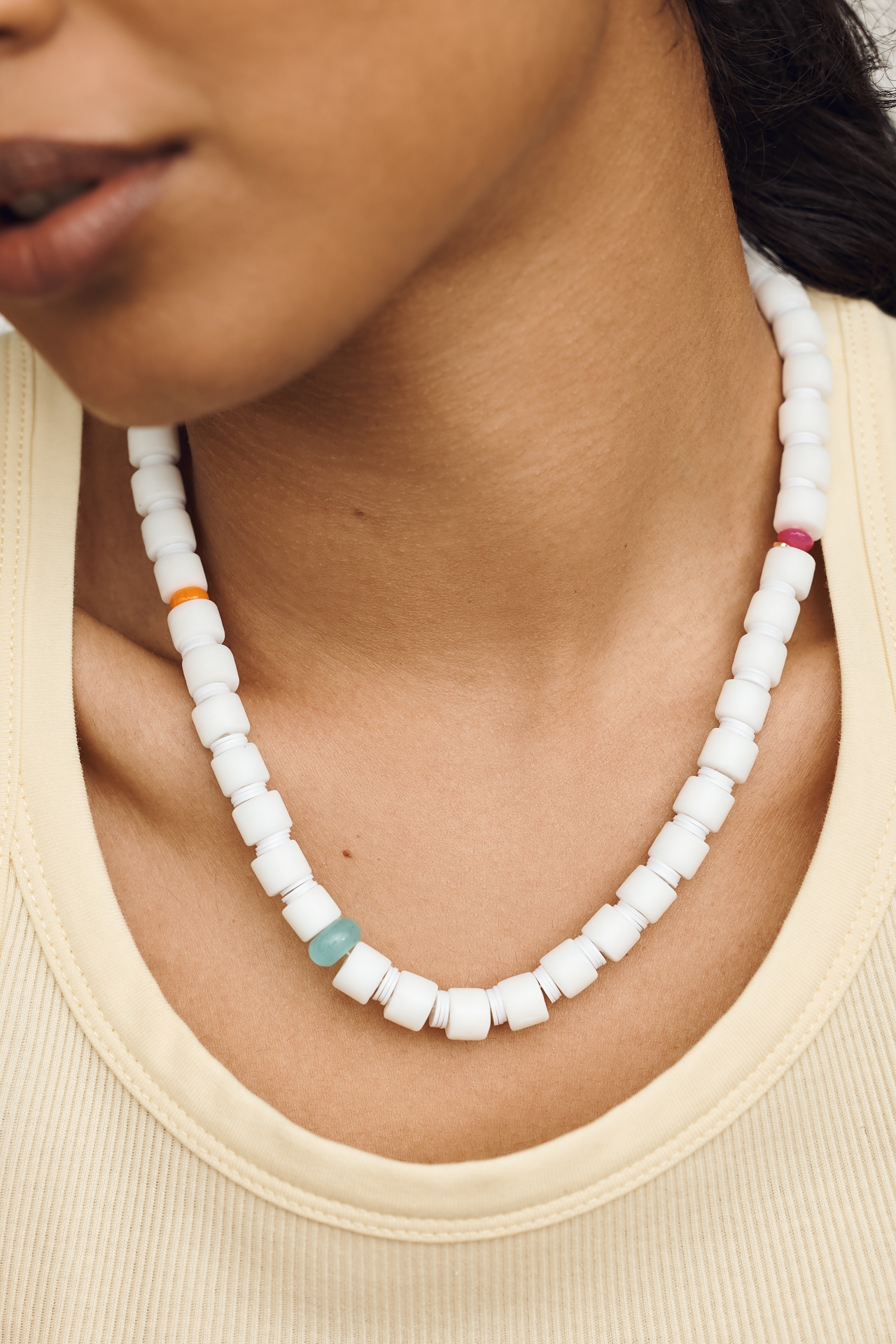 Neutral Beaded Necklace
