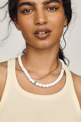 Neutral Beaded Necklace