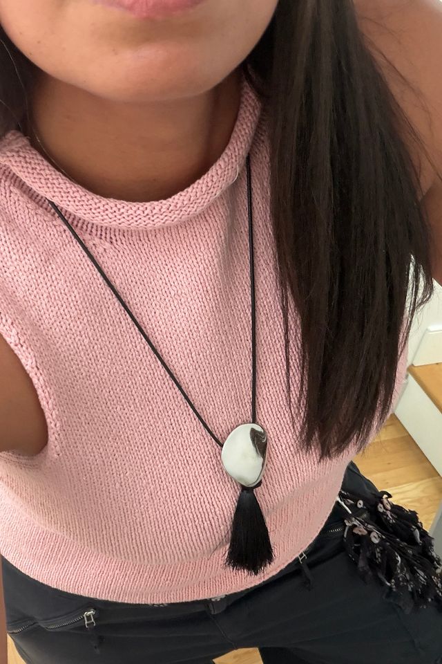 Metal Tassel Pendant Necklace #6