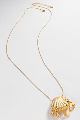 Metal Shell Pendant Necklace