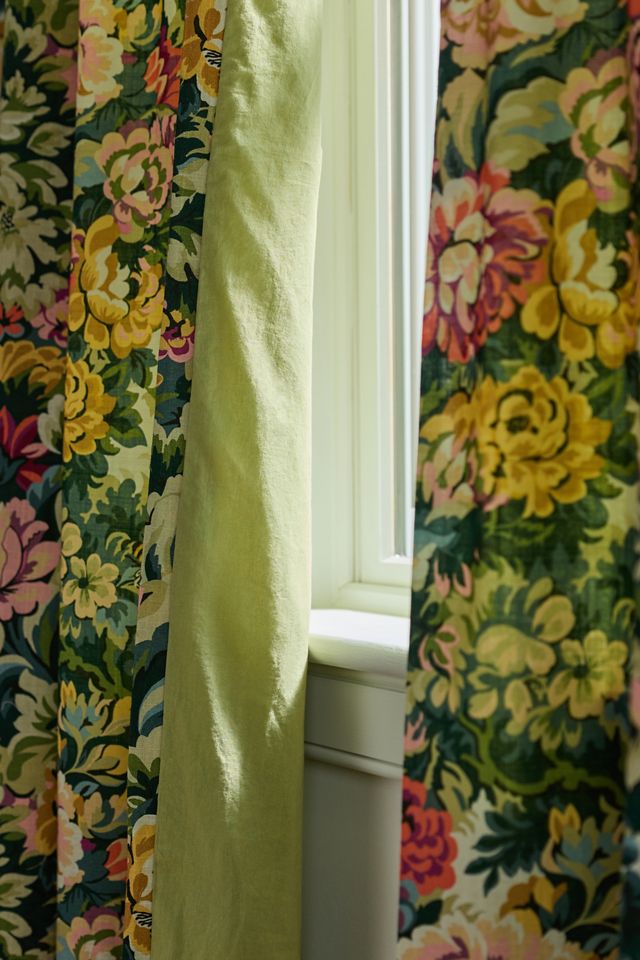 Cortina de Algodón Gwendolyn con Estampado Floral #2