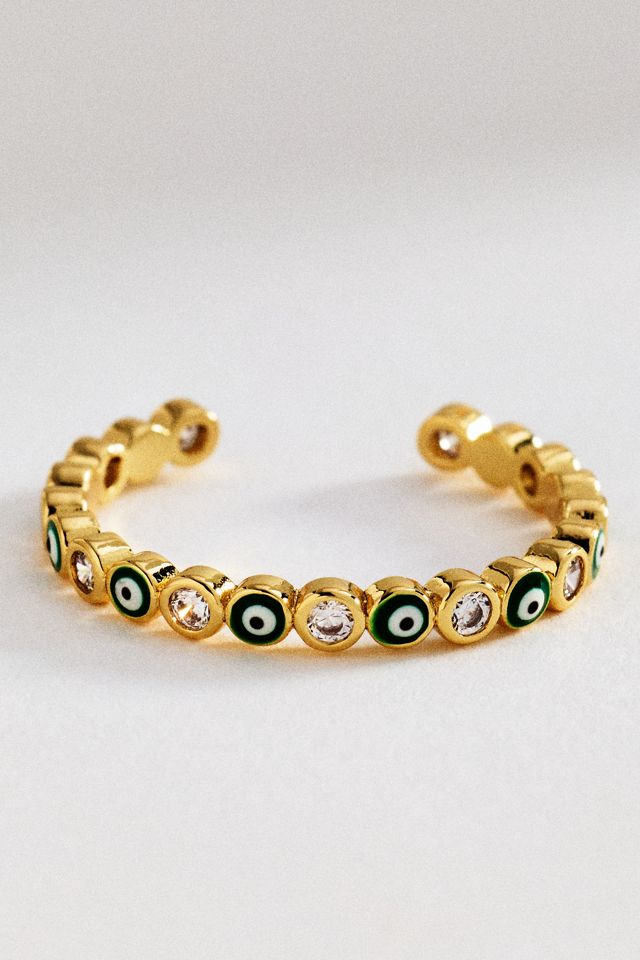 Evil Eye Adjustable Stacking Ring #1
