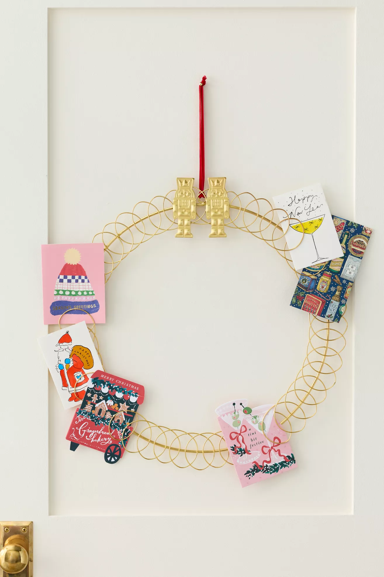 Holiday Card Holder Wreath