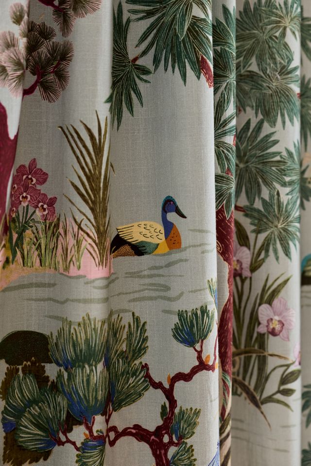 Bernadette Cotton Printed Blackout Curtain #1