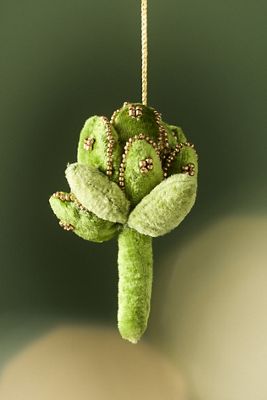 Janelle Beaded Velvet Vegetable Ornament