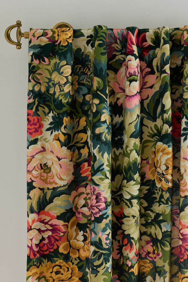 Gwendolyn Cotton Printed Floral Blackout Curtain #2