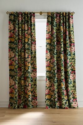 Gwendolyn Cotton Printed Floral Blackout Curtain