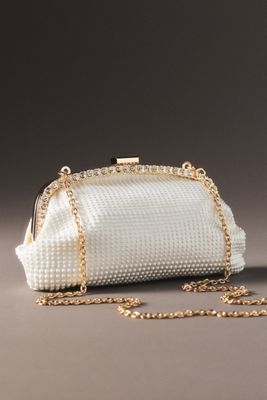 Jewel by Badgley Mischka Pearl Stud Clutch