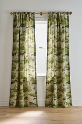 Merve Kahraman Cotton Linen Printed Curtain