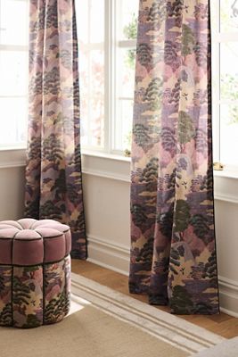 Merve Kahraman Cotton Linen Printed Curtain