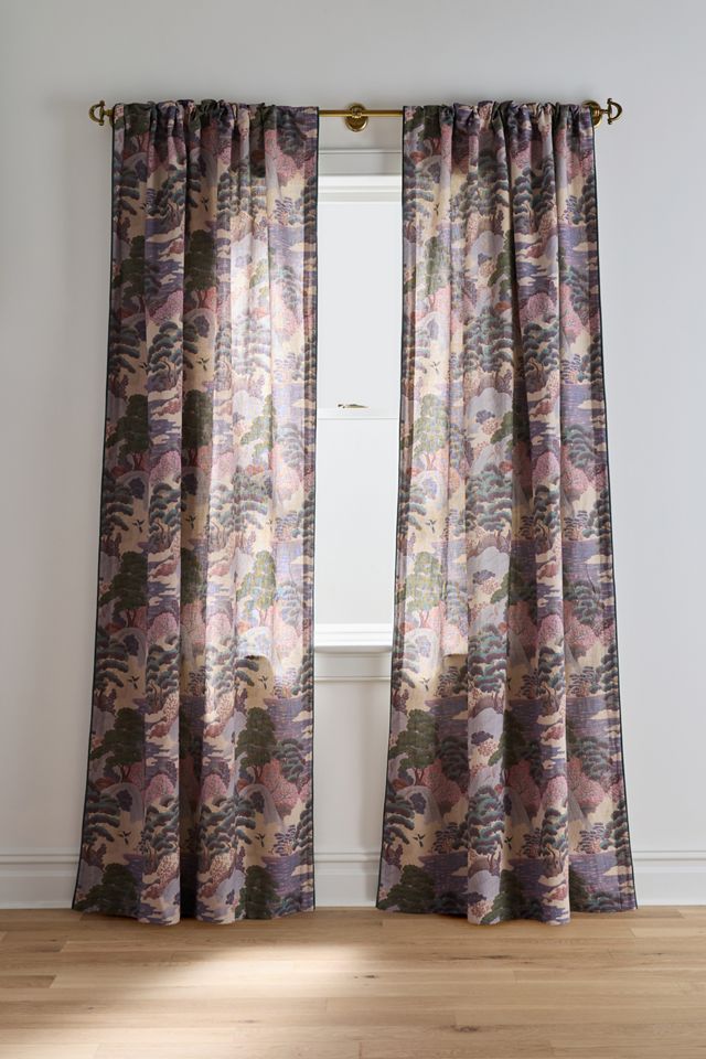 Merve Kahraman Cotton Linen Printed Curtain #2