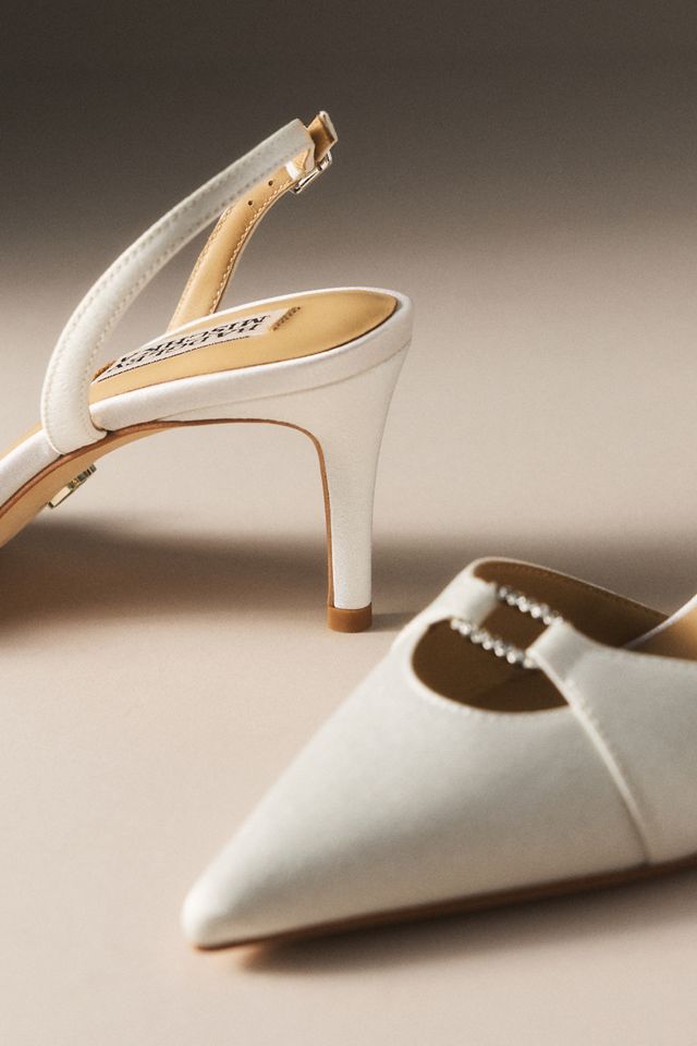 Badgley Mischka Roger Slingback Pointed-Toe Pumps #1