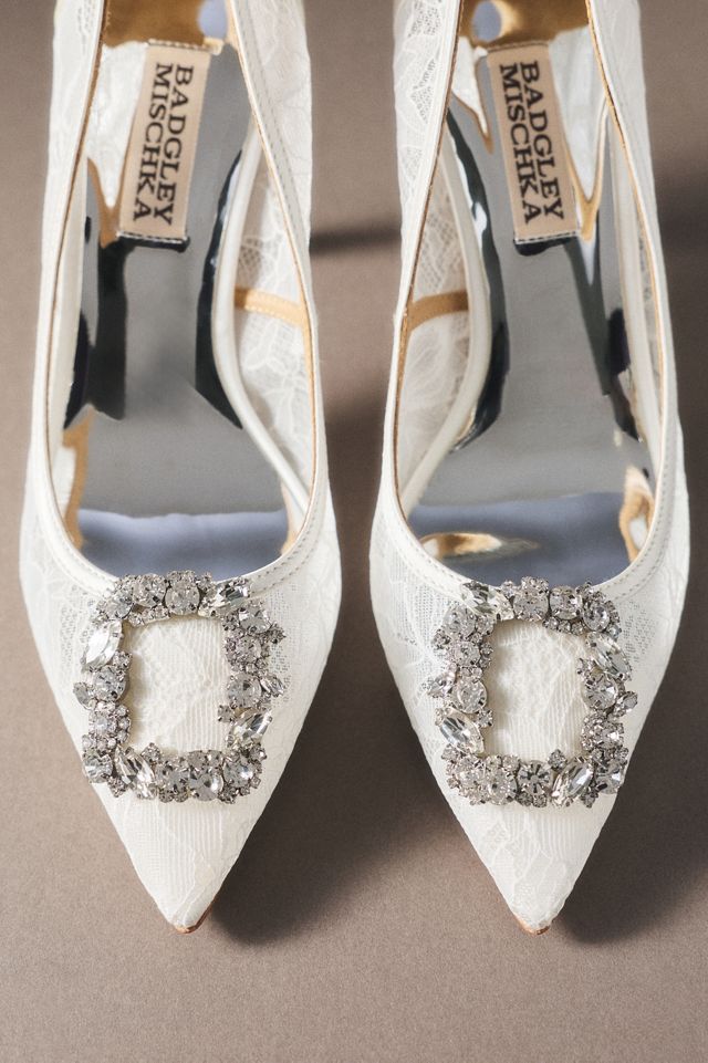 Badgley Mischka Cher Lace Stiletto Pumps #2