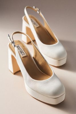 Badgley Mischka Rylan Platform Slingback Heels