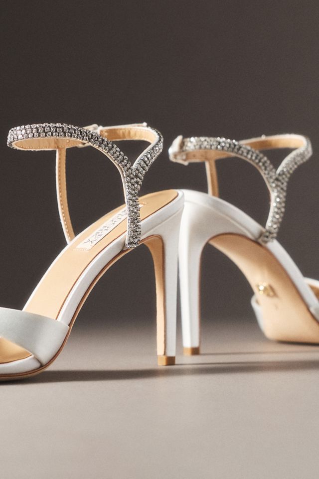 Badgley Mischka Reagan Crystal Stiletto Sandals #1