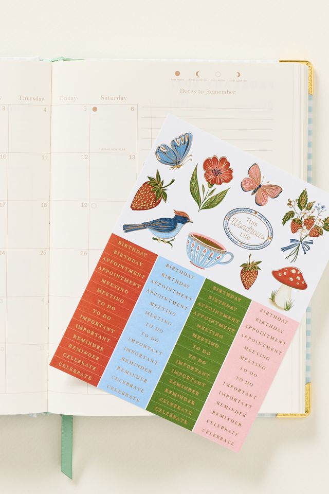 Checkered 17-Month Weekly Planner #2