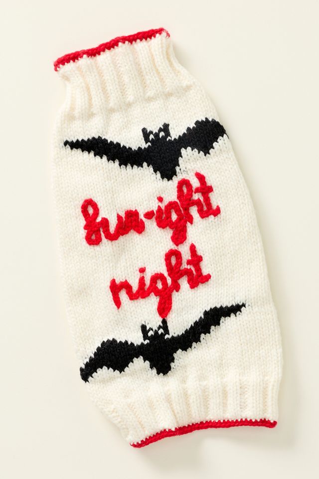 Anthropologie Halloween Phrase Pet Sweater #1