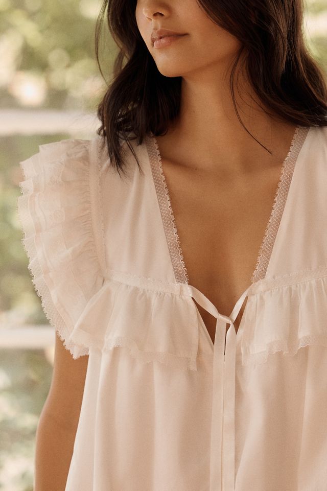 For Love & Lemons Carmella 100% Cotton Slip Dress #1