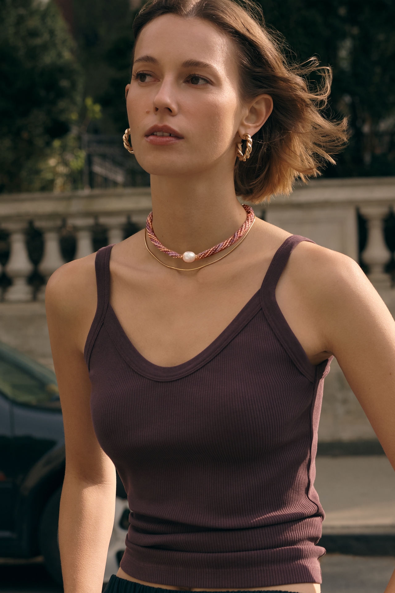 Twisted Beaded Pearl Necklace