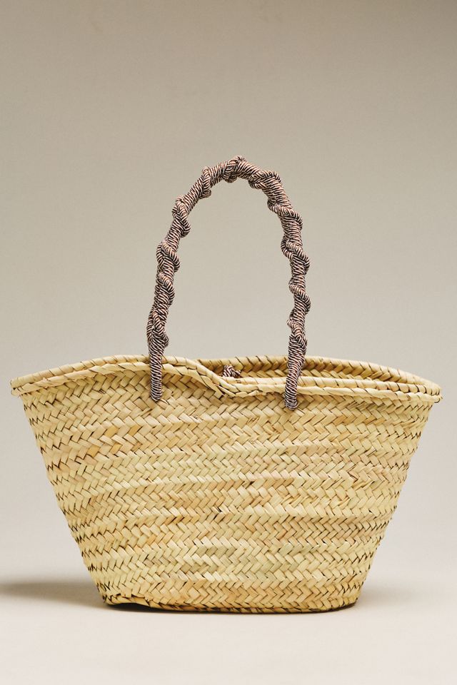 ALÉMAIS Ace Midi Macrame Basket Bag #1