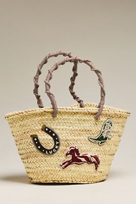 ALÉMAIS Ace Midi Macrame Basket Bag