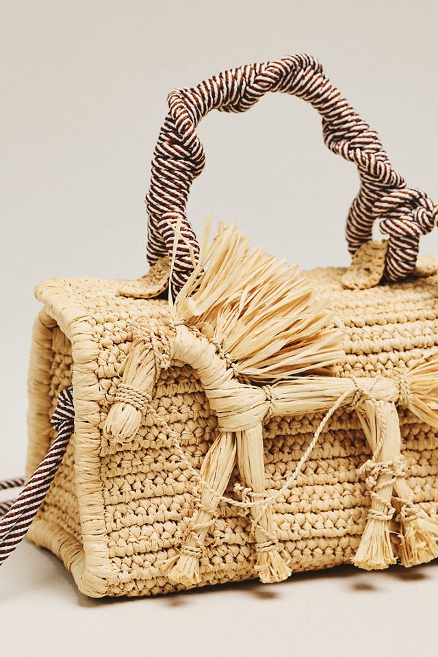 ALÉMAIS Raffia Horse Box Bag #2