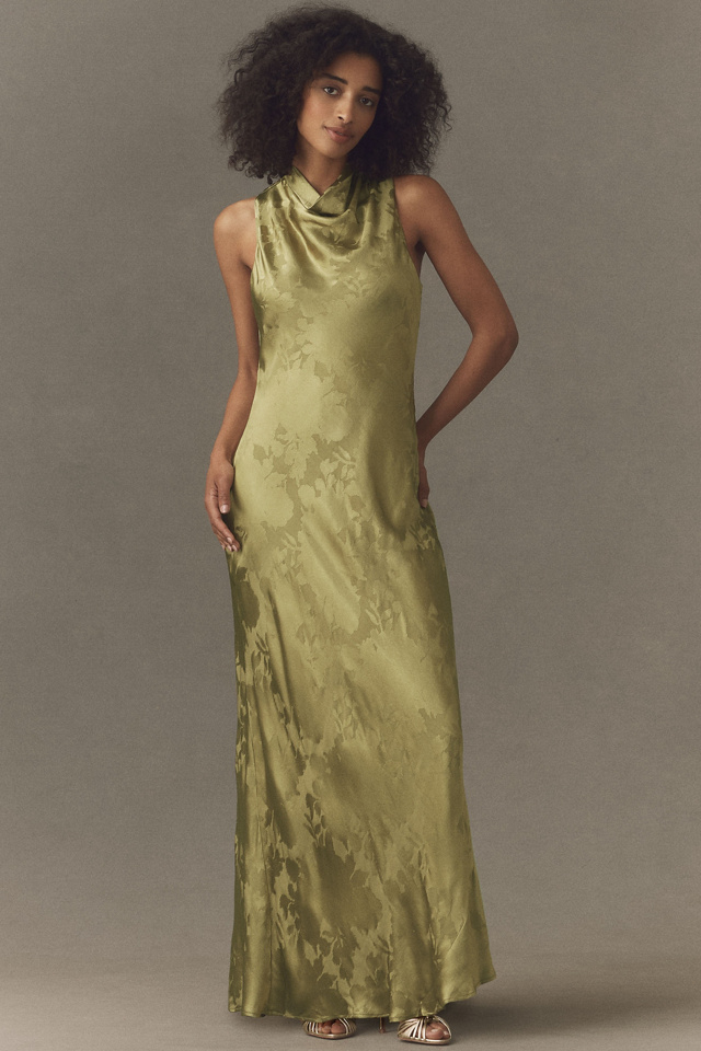 BHLDN High-Neck Slip Maxi Dress