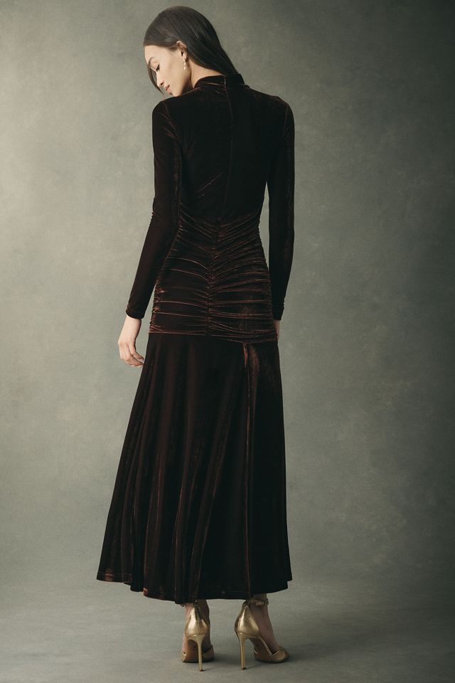 Bardot Velour Mock-Neck Maxi Dress #2