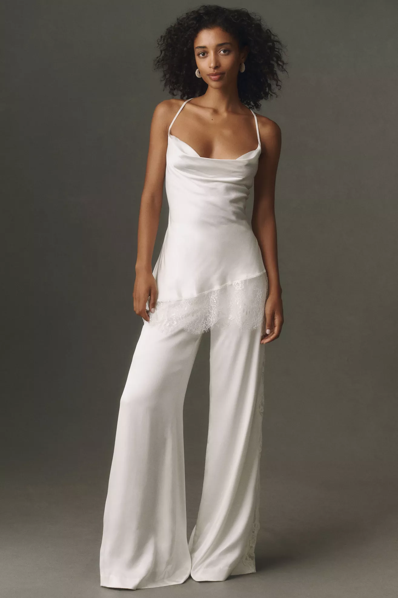 BHLDN Satin Cami & Pant Set