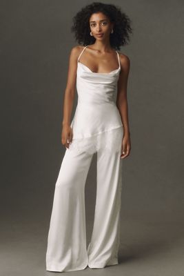 BHLDN Satin Cami & Pant Set