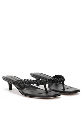 Favorite Daughter Sutton Braided Flip-Flop Kitten Heel Sandals