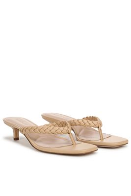 Favorite Daughter Sutton Braided Flip-Flop Kitten Heel Sandals