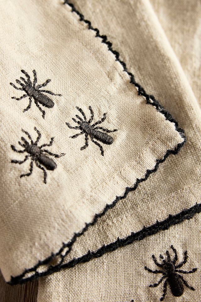 Halloween Embroidered Linen Napkins, Set of 2 #2