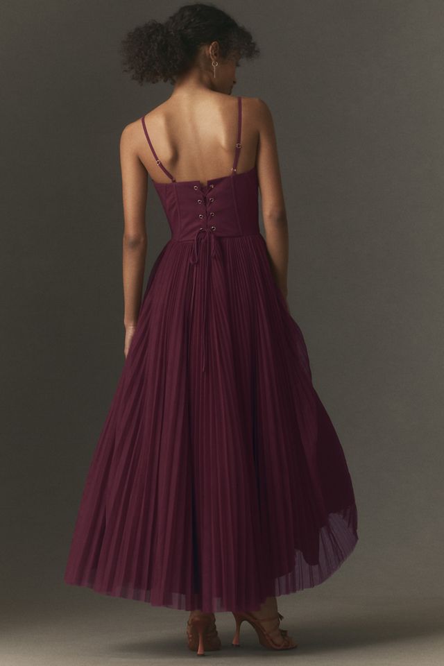 Hutch Amara Adjustable Corset Tulle Fit-and-Flare Midi Dress #2