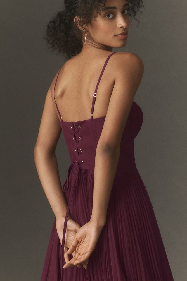 Hutch Amara Adjustable Corset Tulle Fit-and-Flare Midi Dress #3