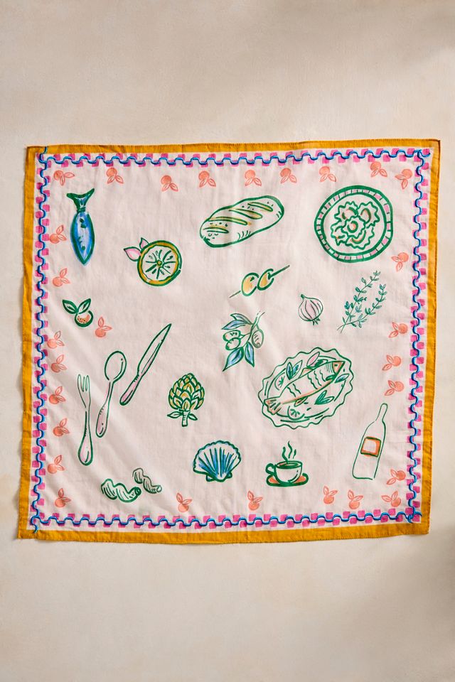 Italian Café Cotton Bandana #2