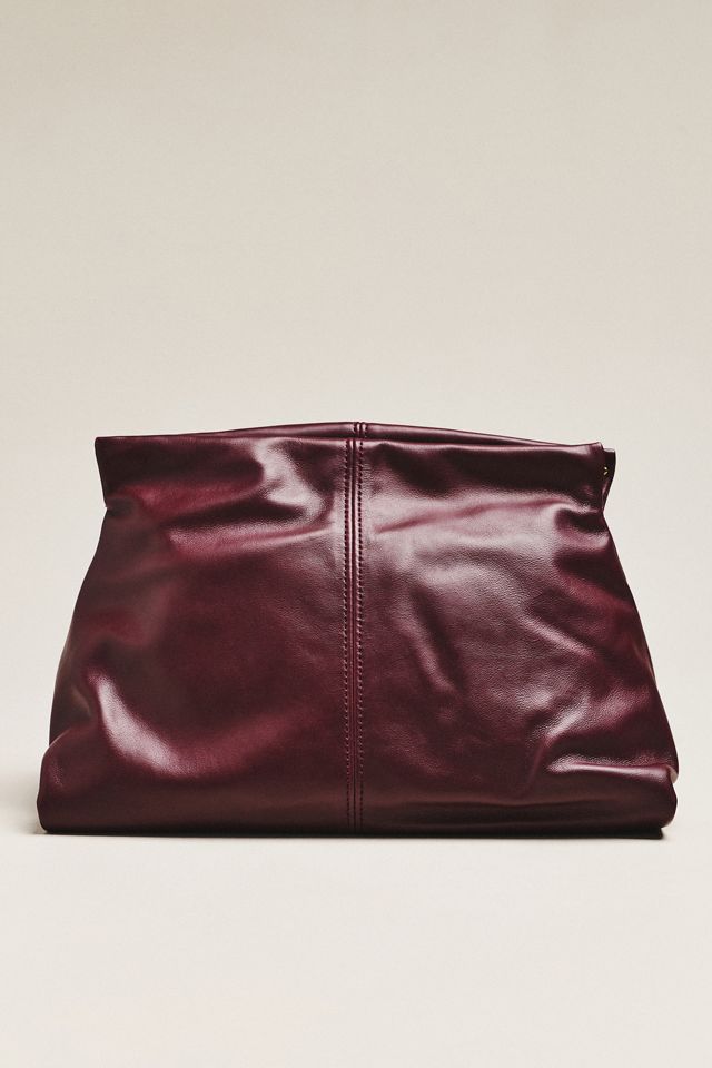 Flattered Clay Leather Clutch #1