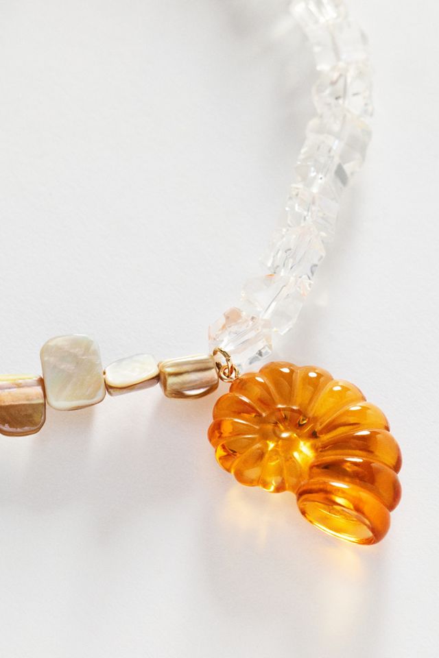 Summer Icon Pendant Beaded Necklace #1