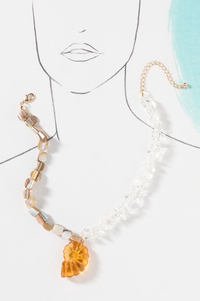 Summer Icon Pendant Beaded Necklace #2
