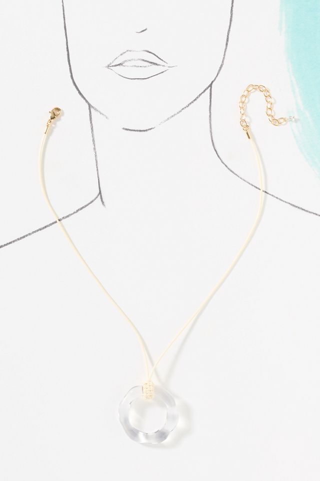 Lucite Pendant Necklace #2
