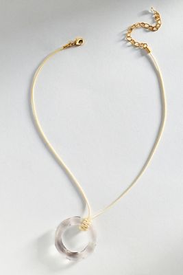 Lucite Pendant Necklace