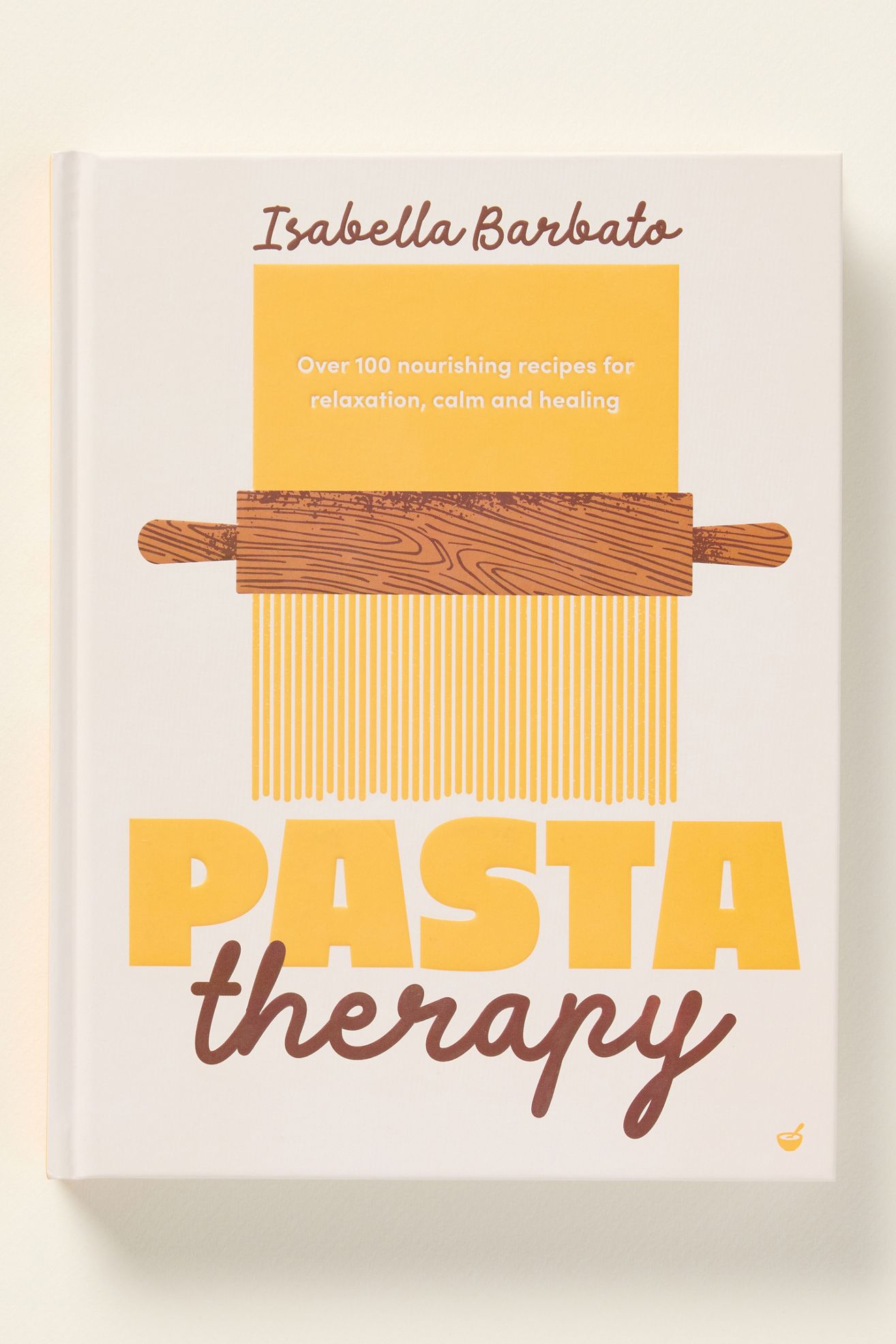 Pasta Therapy Hardcover Cookbook - Yellow, One Size