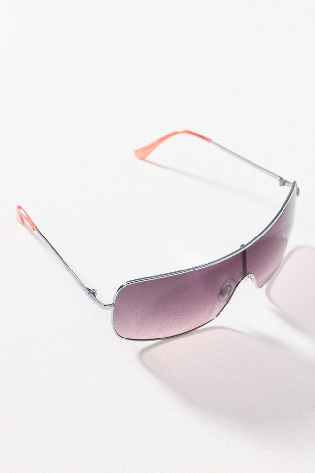 By Anthropologie Shield Aviator Sunglasses #1