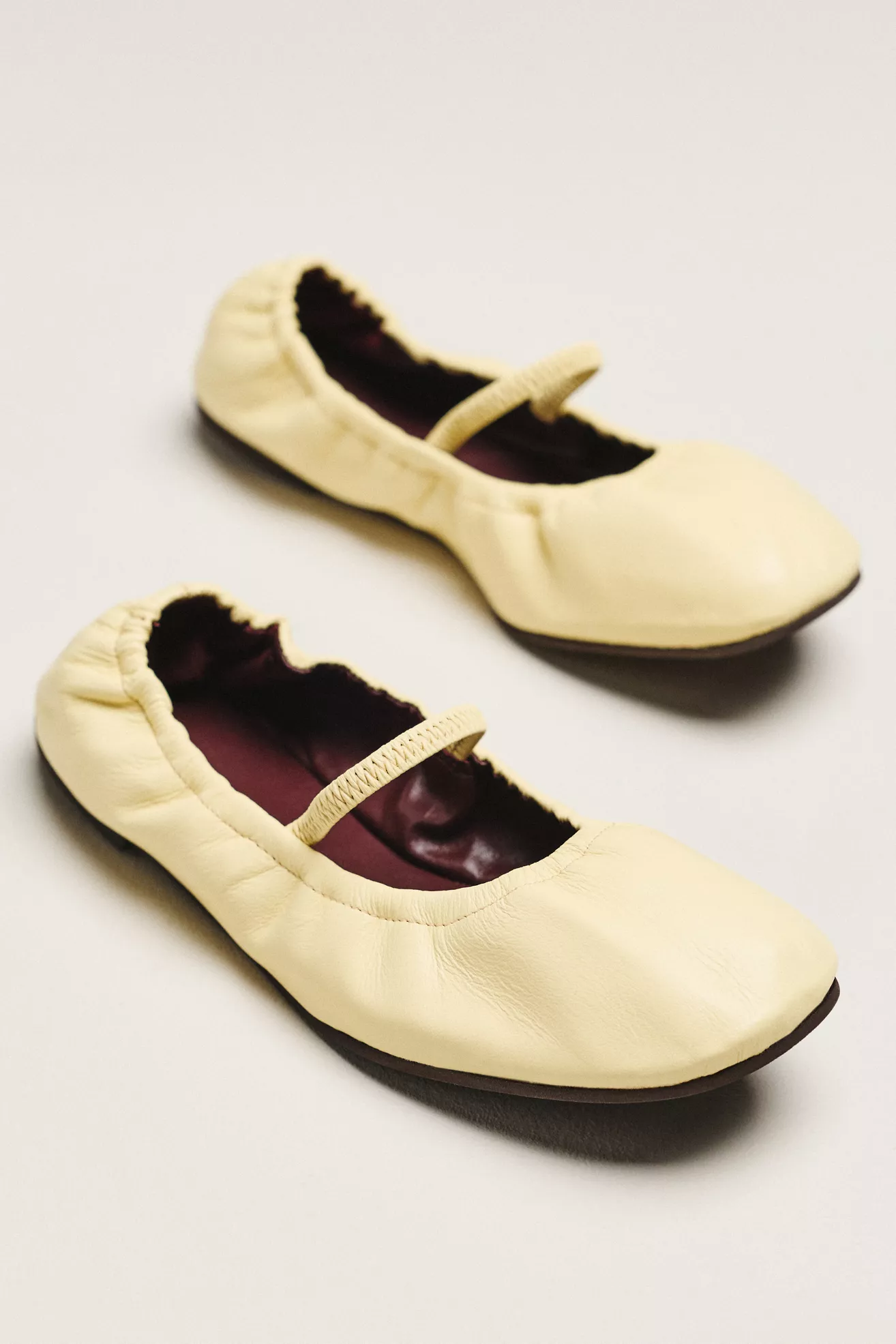 Reformation Buffy Ruched Ballet Flats