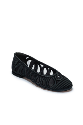 Bernardo Costa Mesh Ballet Flats In Black