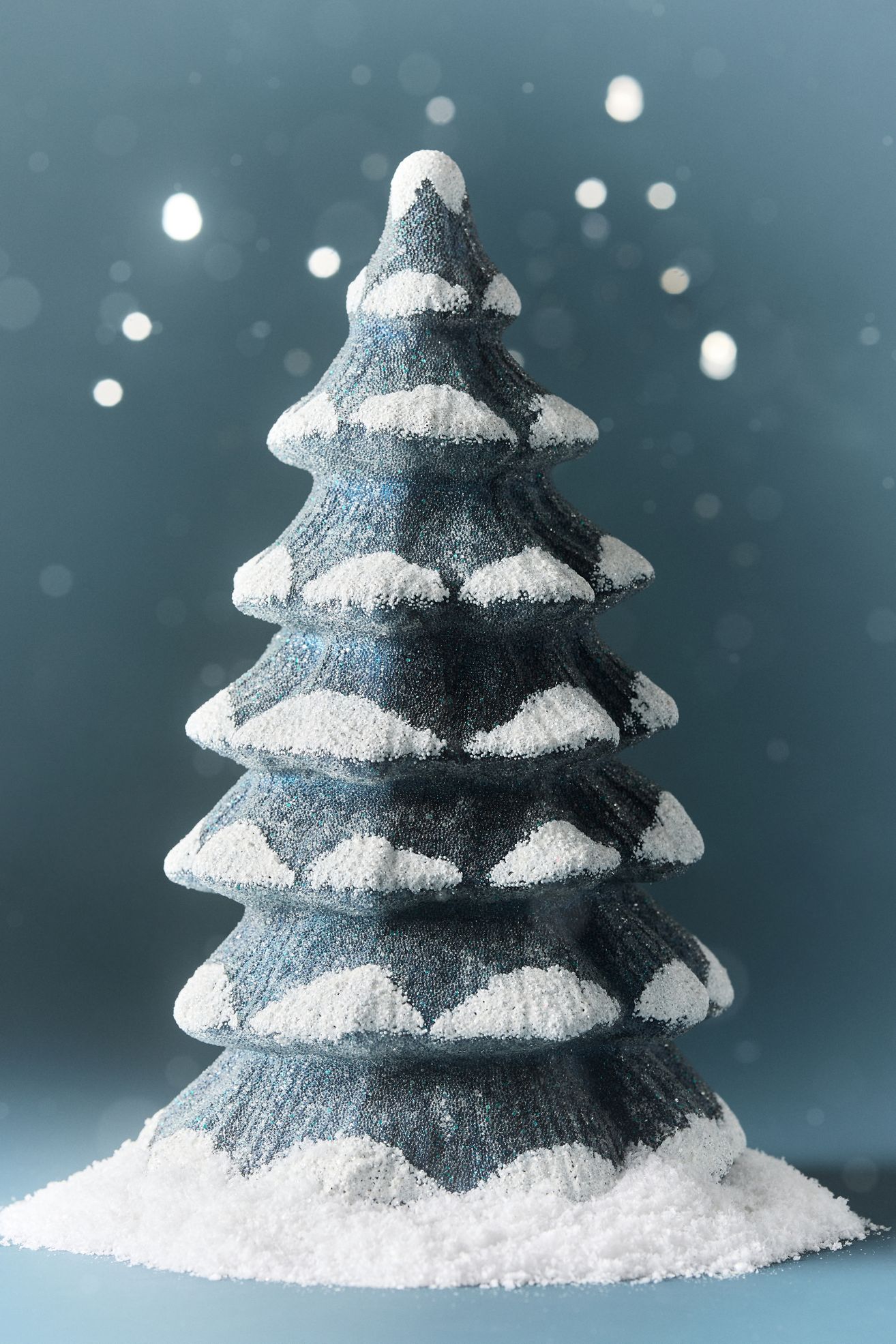 Sugared Glass Tree - Snowy Blue, Assorted
