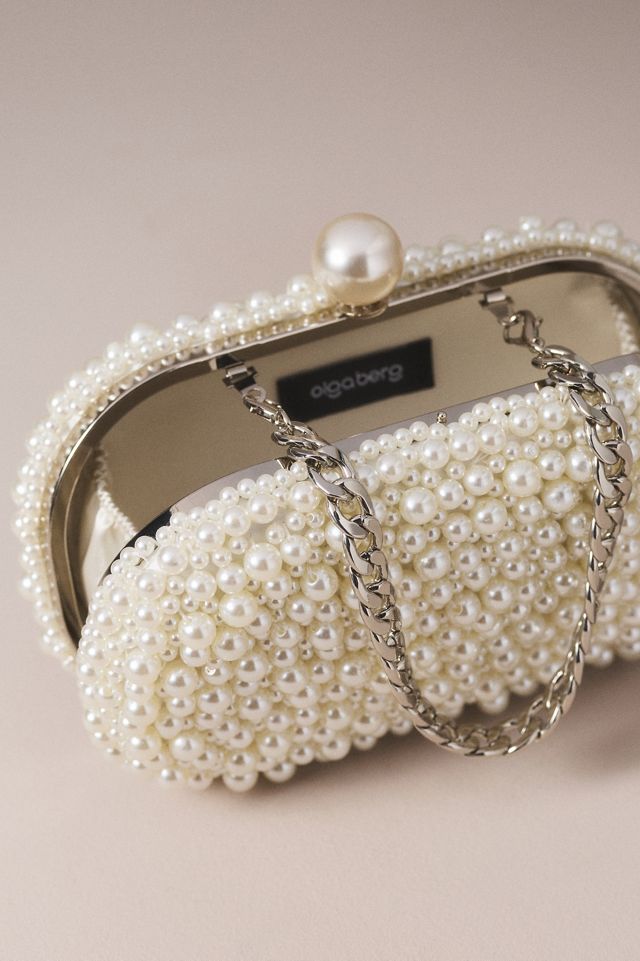 Olga Berg Valentina Pearl Clutch #1